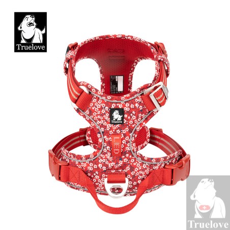 Harnais pour chien Truelove Country + FLOWER CORDURA - TLH5656 | TrueLove Suisse