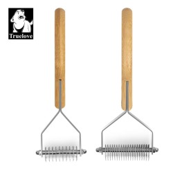 Brosse chien poils morts bambou - TLK25131 | TrueLove Suisse